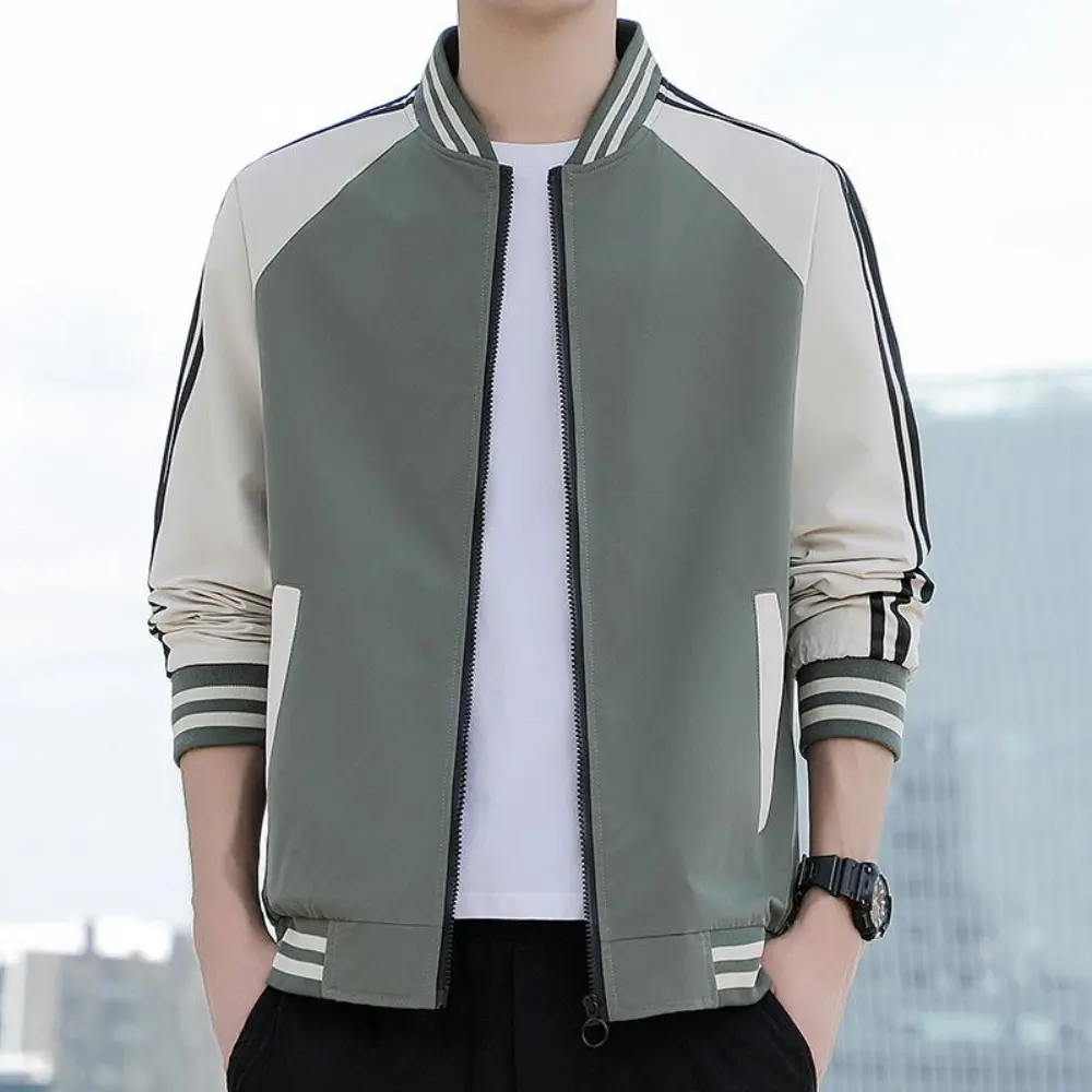 EB | Splicing Stripe Varsity-Jacke