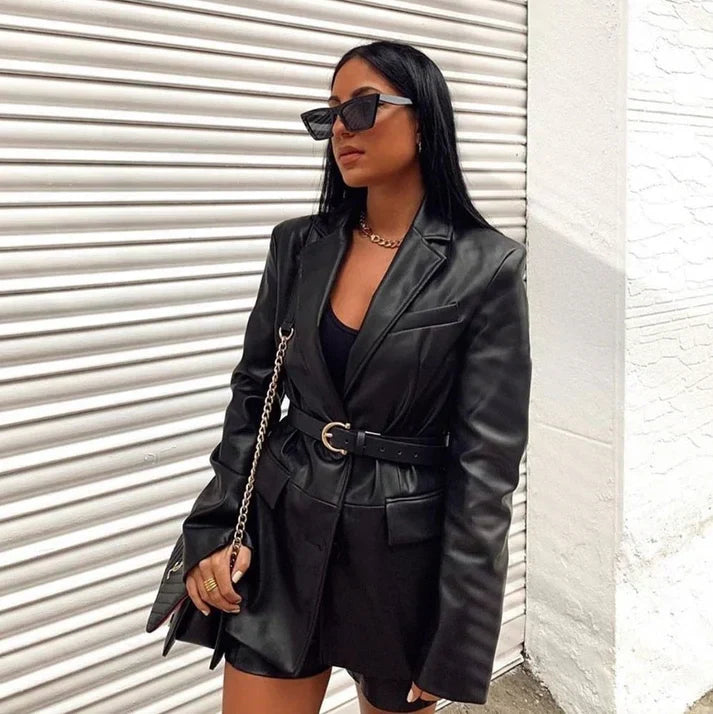 EB | Schicker Lederblazer für Damen