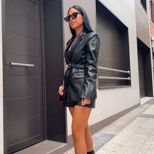 EB | Schicker Lederblazer für Damen