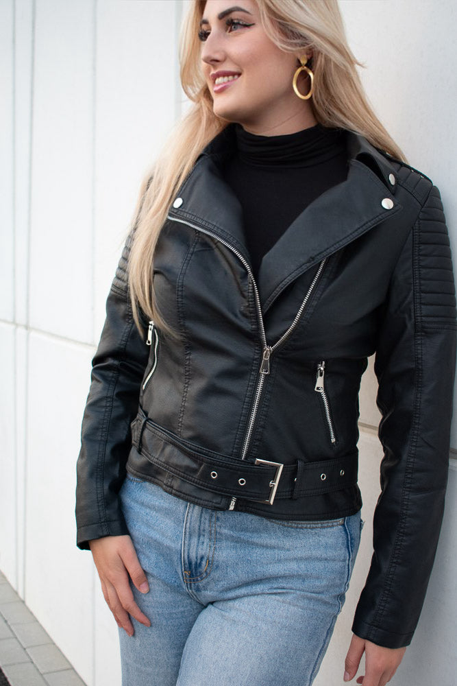 EB | Leder-Bikerjacke für Damen Alex
