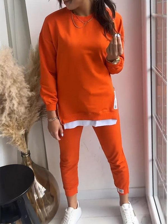 EB | Bequemes Sweatshirt- und Hosen-Set für Frauen
