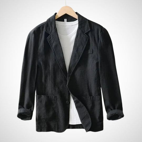 EB | Leichter Herren-Leinen-Blazer aus einer Baumwollmischung
