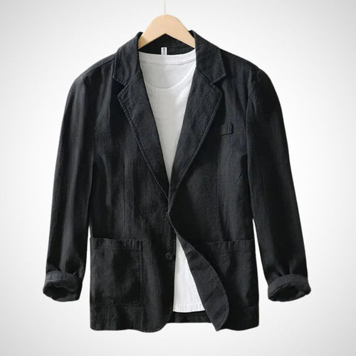 EB | Leichter Herren-Leinen-Blazer aus einer Baumwollmischung