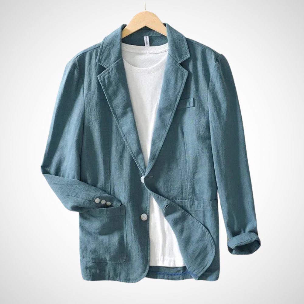 EB | Leichter Herren-Leinen-Blazer aus einer Baumwollmischung