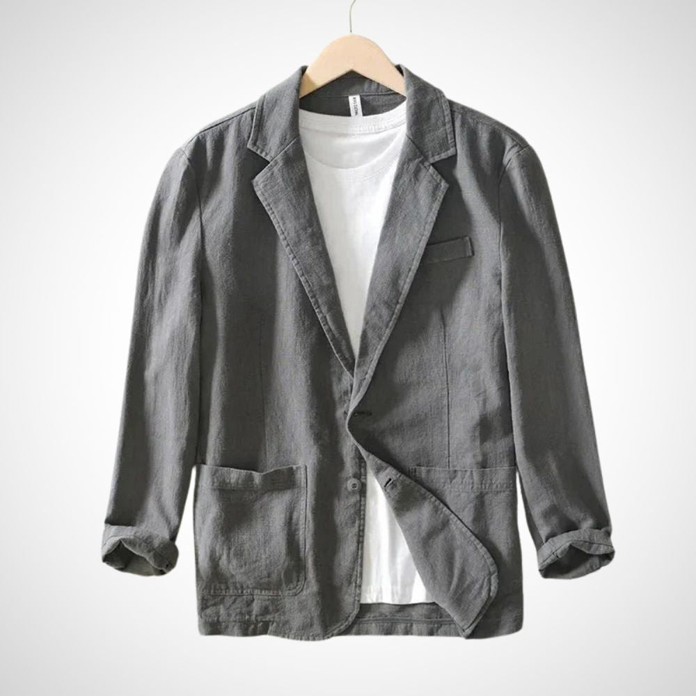EB | Leichter Herren-Leinen-Blazer aus einer Baumwollmischung