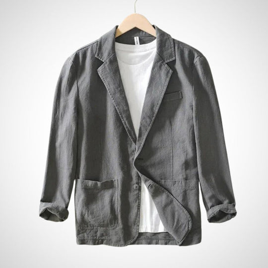 EB | Leichter Herren-Leinen-Blazer aus einer Baumwollmischung