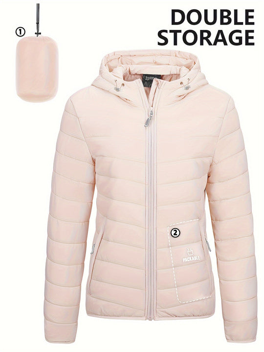 EB | Leichtgewicht Packbarer Damen Windbreaker mit Kapuze