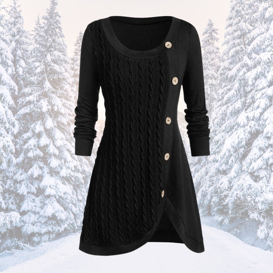 EB | Warmes und elegantes Pulloverkleid