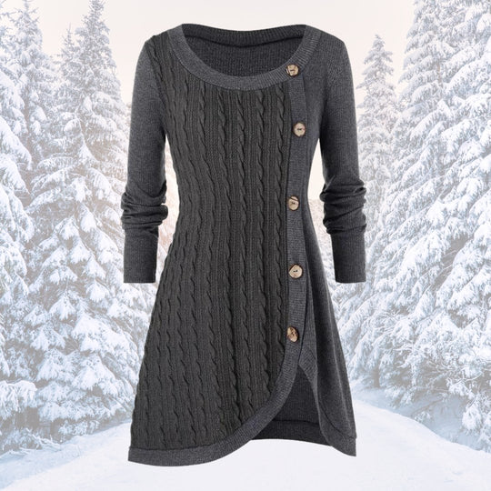 EB | Warmes und elegantes Pulloverkleid
