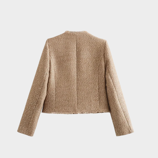 EB | Beige Tweedjacke Damen