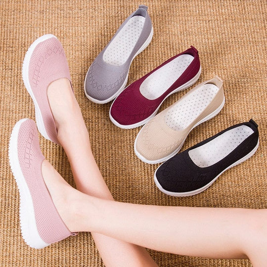Sandfarbene Atmungsaktive MeshSlipper EB