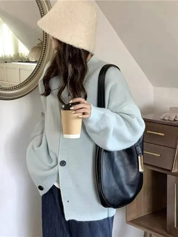 EB | Knopf Vielseitiger Damen Strickjacke Pullover