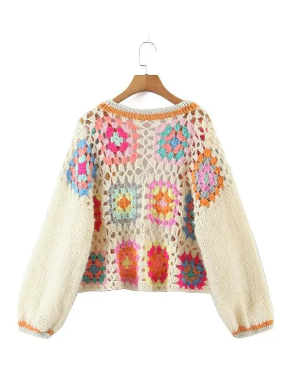 EB | Häkel Frauen Strickjacke Pullover