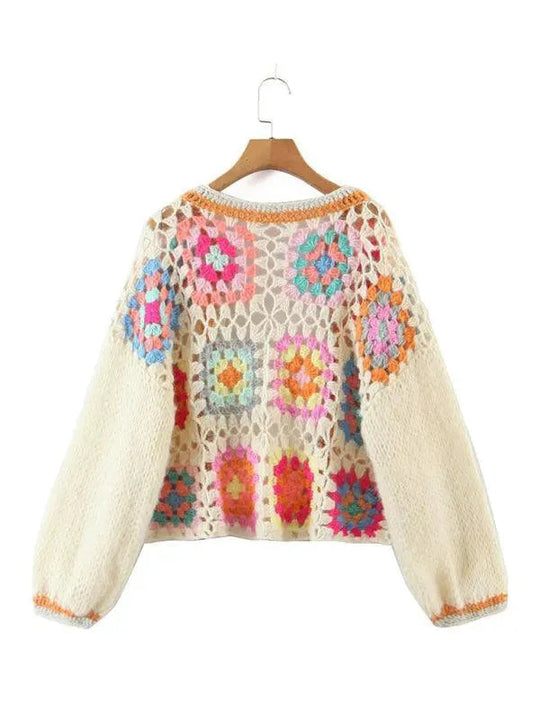 EB | Häkel Frauen Strickjacke Pullover