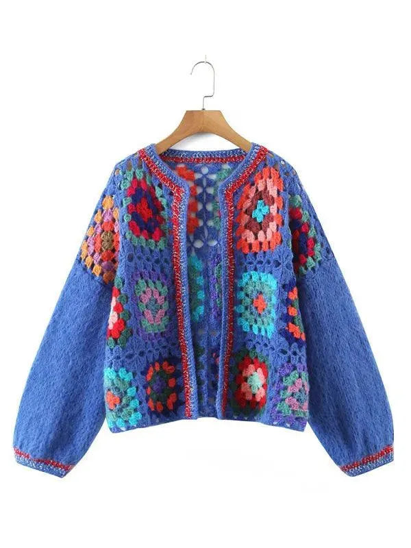 EB | Häkel Frauen Strickjacke Pullover