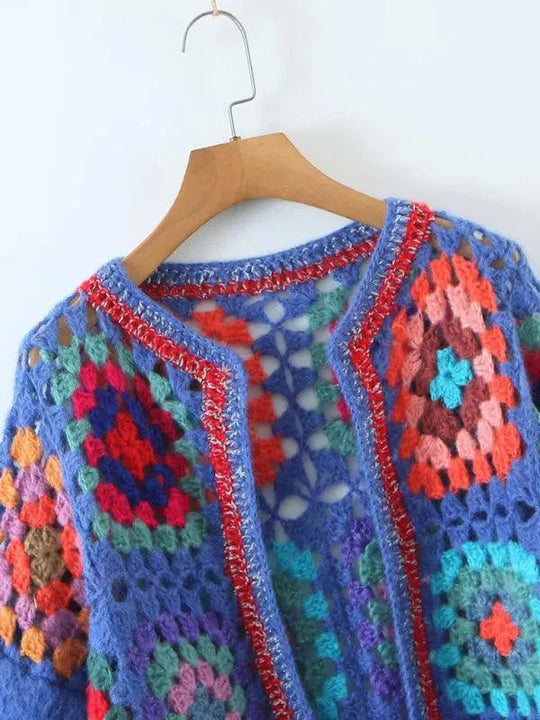 EB | Häkel Frauen Strickjacke Pullover