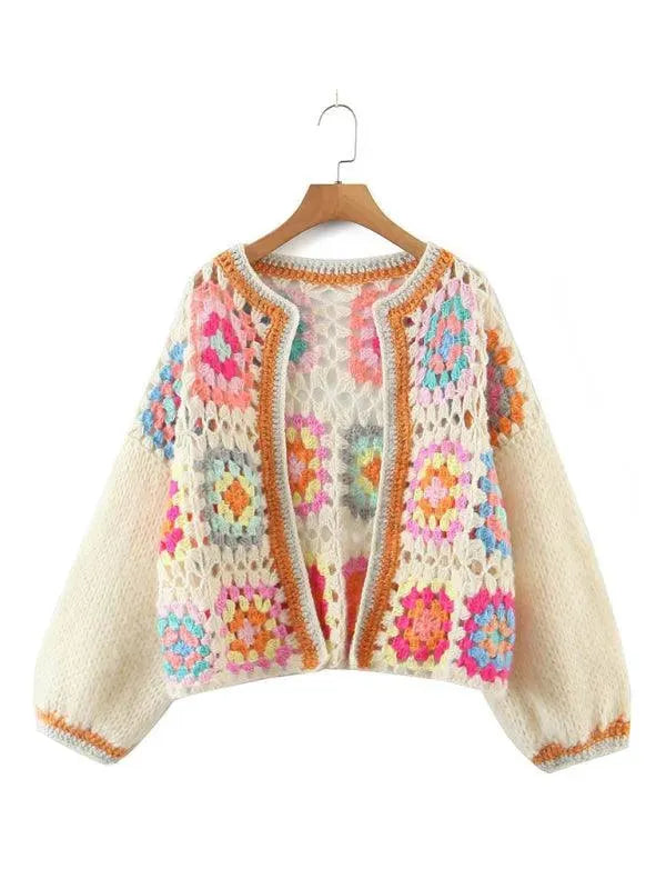 EB | Häkel Frauen Strickjacke Pullover