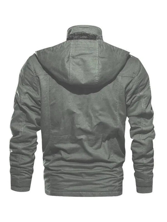 EB | Lockere Stehkragen Kapuzenjacke für Herren Winter