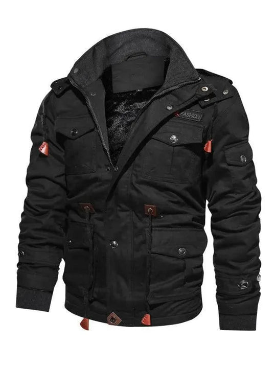 EB | Lockere Stehkragen Kapuzenjacke für Herren Winter