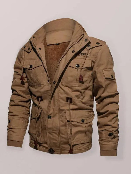 EB | Lockere Stehkragen Kapuzenjacke für Herren Winter