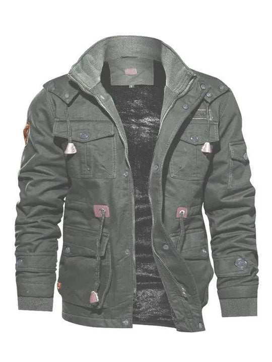 EB | Lockere Stehkragen Kapuzenjacke für Herren Winter