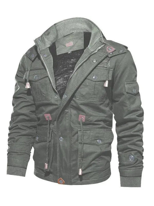 EB | Lockere Stehkragen Kapuzenjacke für Herren Winter
