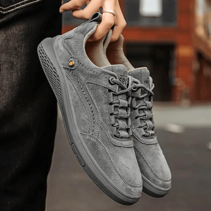 EB | Herren Sneakers Italienische Wildleder Sneakers Lässig und Komfortabel