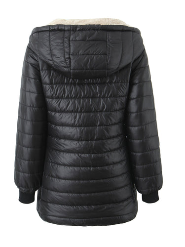 EB | Gefütterte Damen Kapuzenjacke In Einfarbigem Design