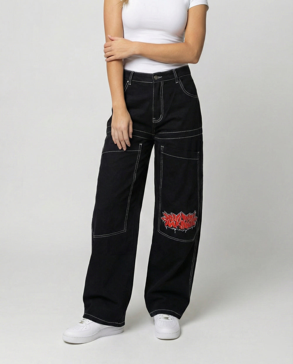 Denim Baggy Jeans mit Weiter Passform & Lässigem Stil | EB