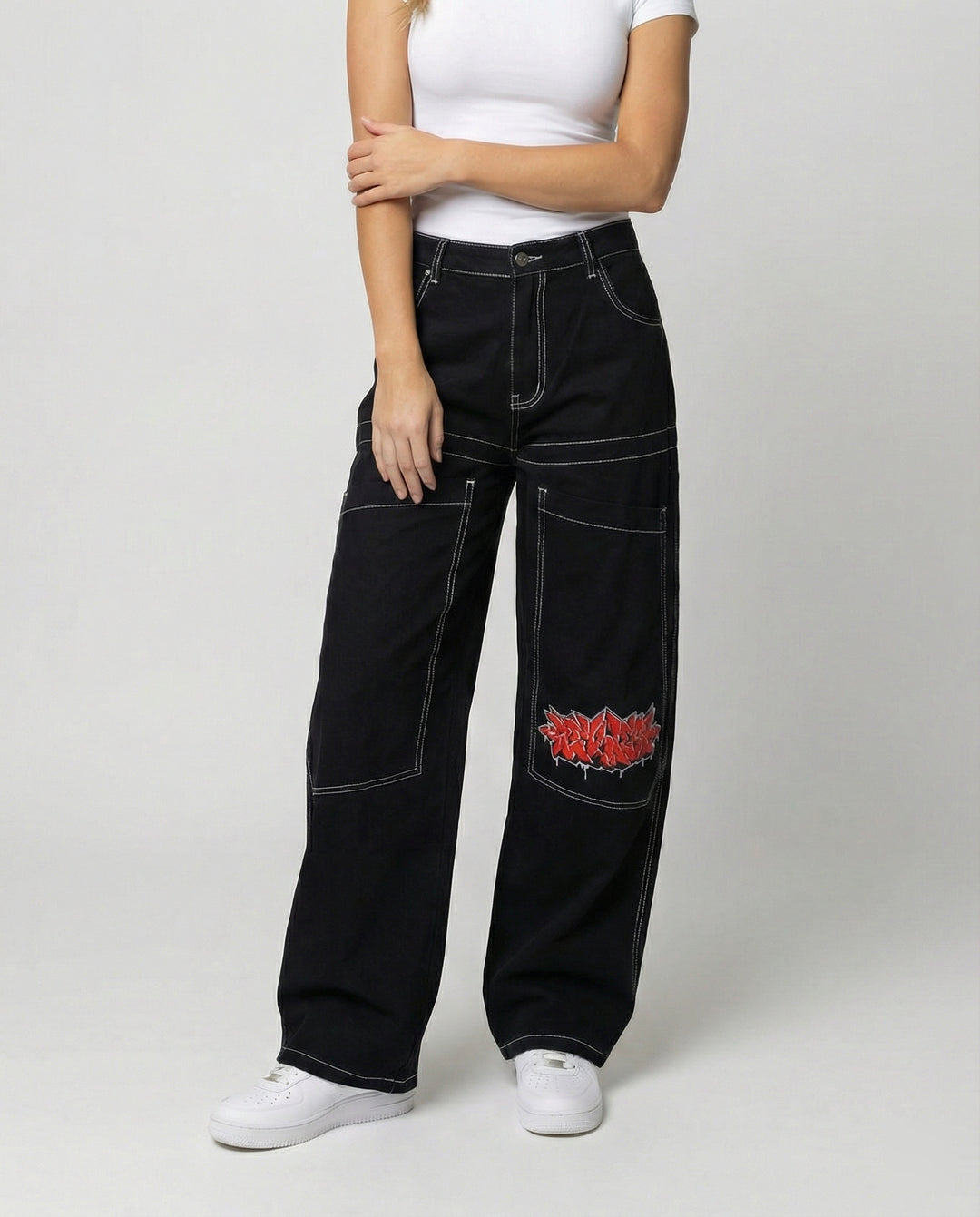 Denim Baggy Jeans mit Weiter Passform & Lässigem Stil | EB