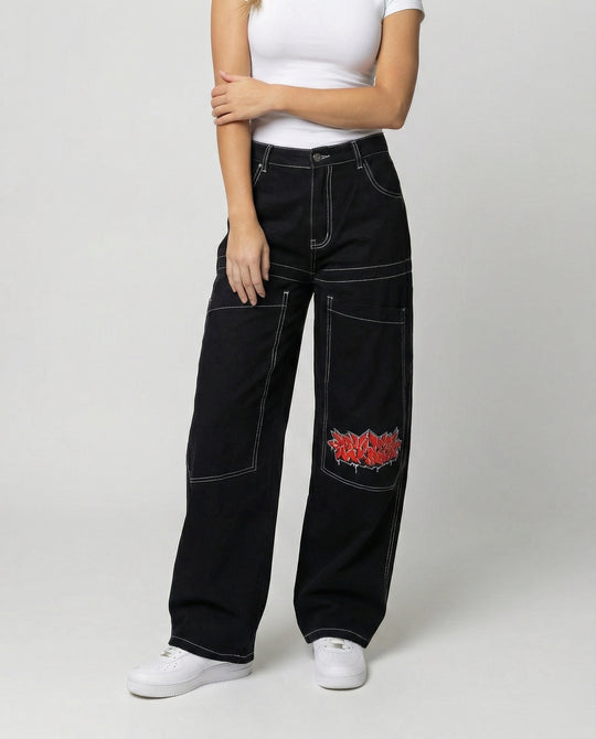 Denim Baggy Jeans mit Weiter Passform & Lässigem Stil | EB
