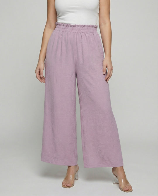 Damen Culotte-Hosen mit weitem Bein und elastischem Bund EB