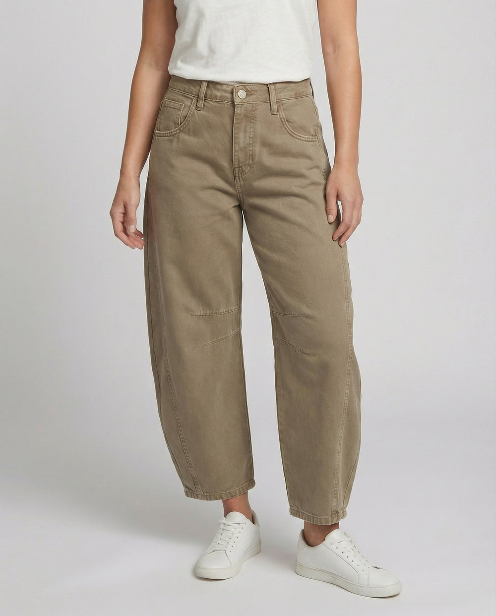 EB | Damen Trendy Weite-Bein Hose Denim