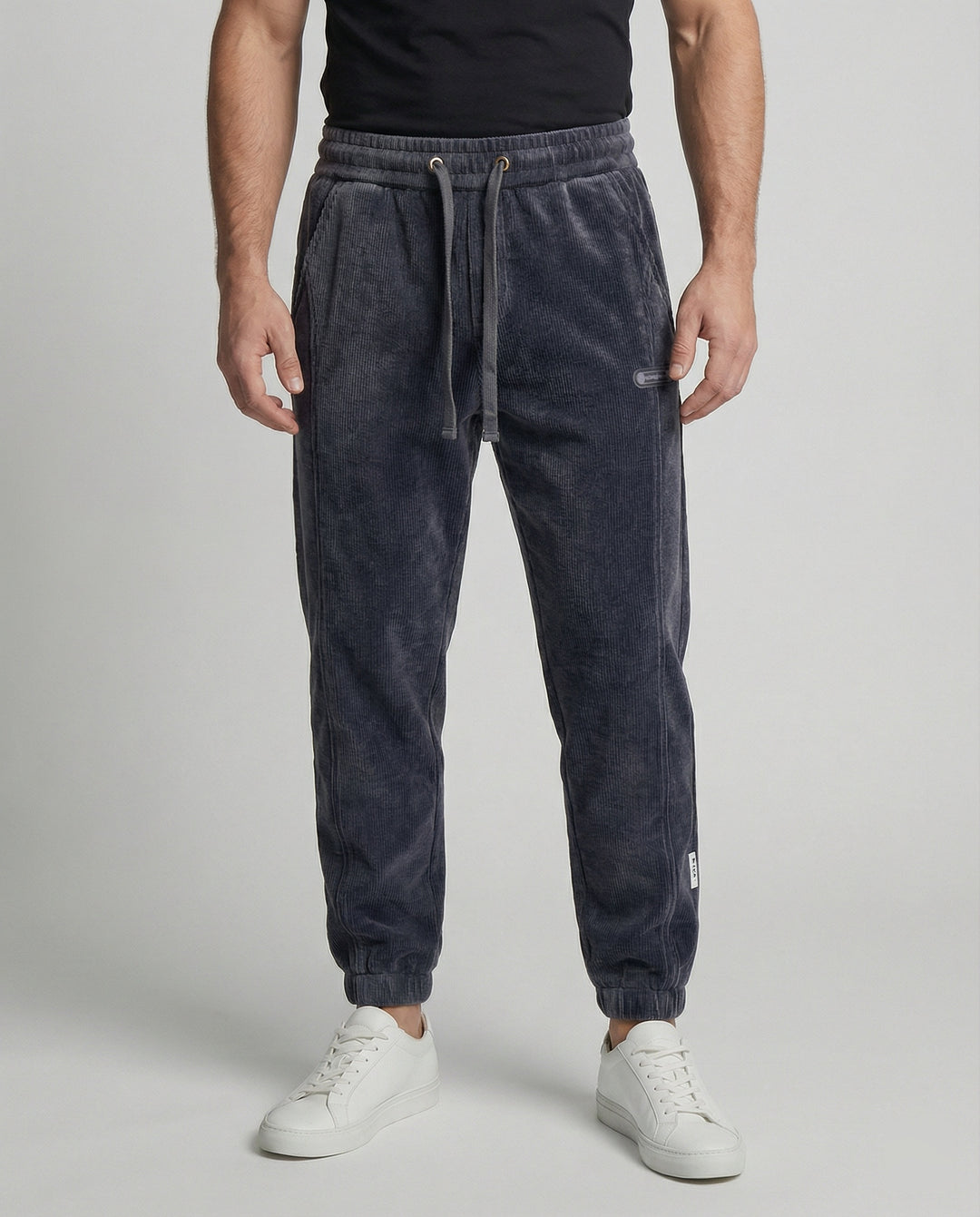 Herren Jogginghose gerippt schmal