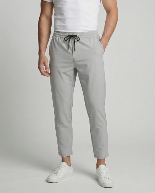 Herren leichte Freizeit-Hose mit verstellbarem Bund und modernen Seitentaschen EB