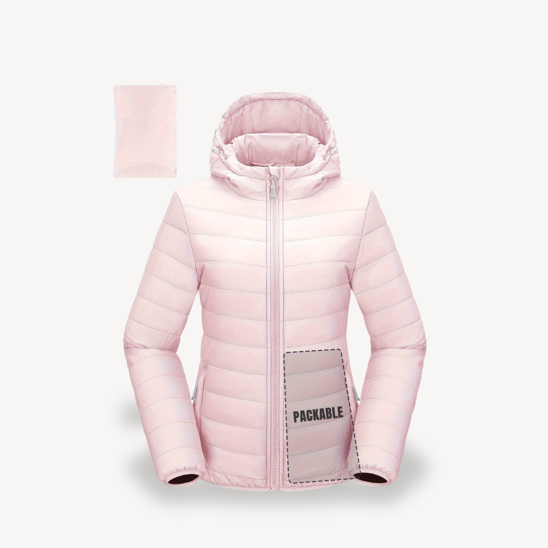 EB | Damen Packable Puffer Jacke mit Kapuze