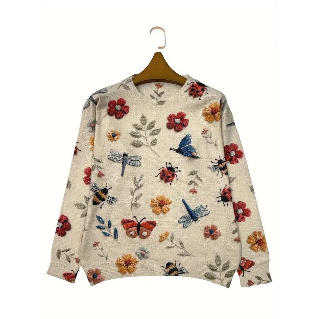 EB | Floral Rollkragenpullover