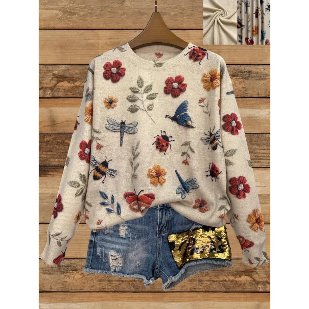 EB | Floral Rollkragenpullover