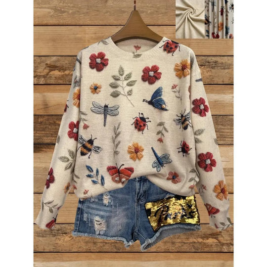 EB | Floral Rollkragenpullover