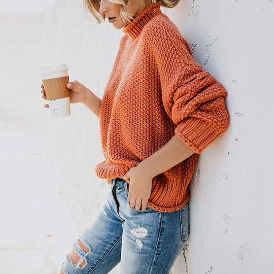 EB | Luxe Damen Rollkragenpullover