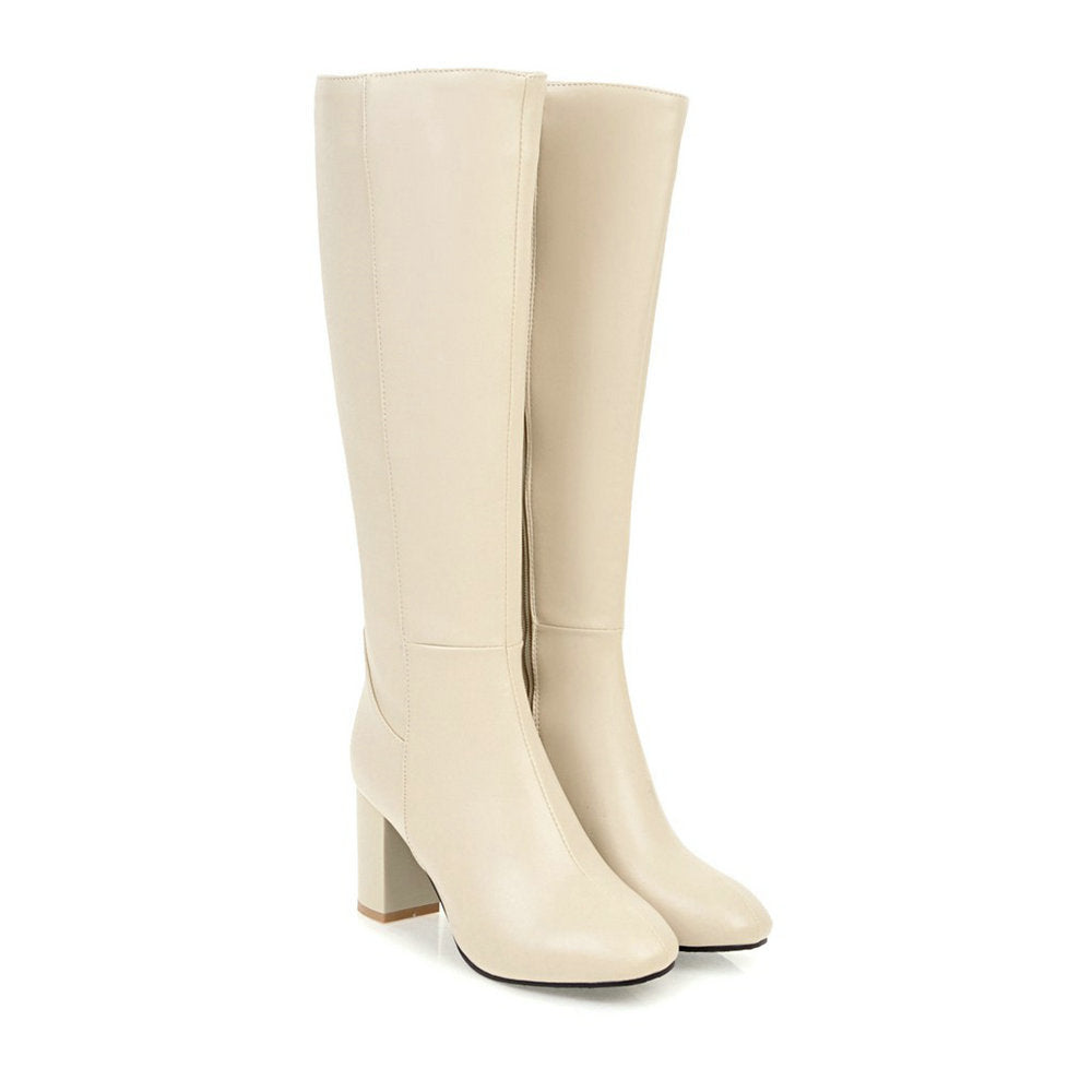 EB | Luxus vegane Leder Stiefeletten mit Reißverschluss