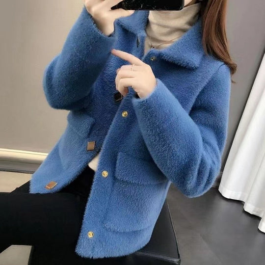 EB | Luxuriöse Kunstpelzjacke - Iqra Damenmode