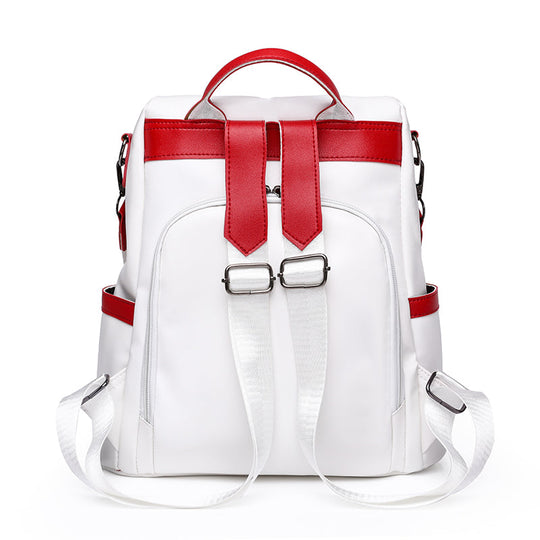 EB | Luxus Damen Reise Schwarz Rot Weiß Rucksack