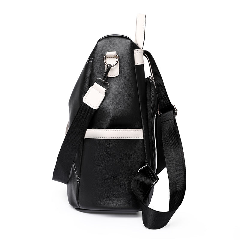 EB | Luxus Damen Reise Schwarz Rot Weiß Rucksack