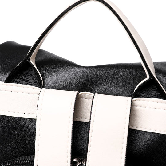 EB | Luxus Damen Reise Schwarz Rot Weiß Rucksack