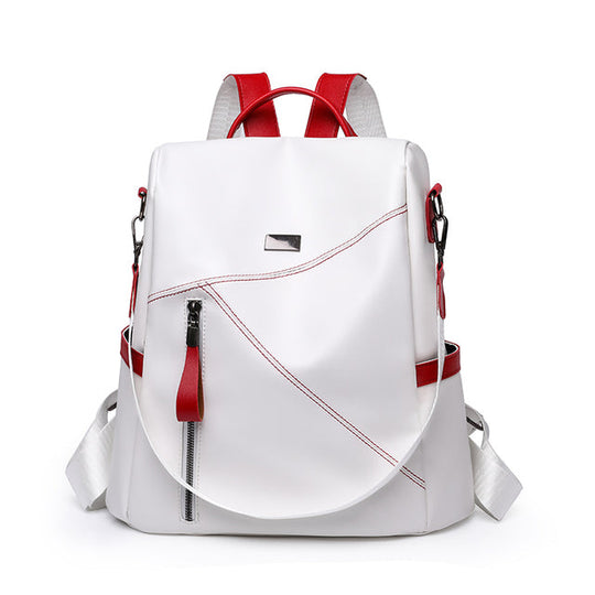 EB | Luxus Damen Reise Schwarz Rot Weiß Rucksack