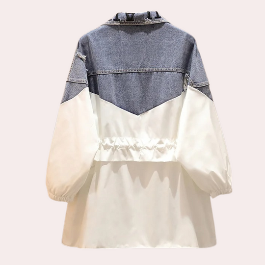 EB | Moderne Denimjacke mit Kordel für Damen Perfekt für den Herbst