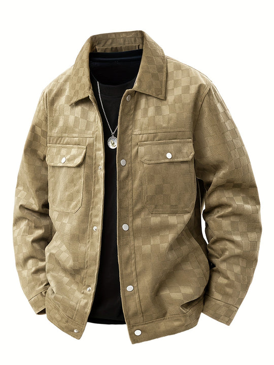 EB | Karierte Wildlederjacke