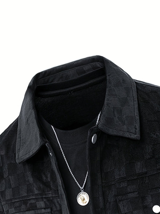EB | Karierte Wildlederjacke
