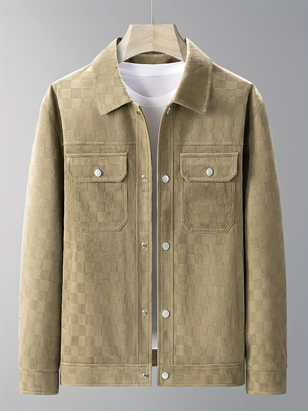 EB | Karierte Wildlederjacke